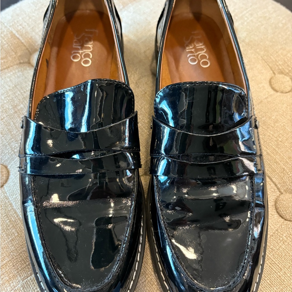 Black Patent Leather Loafers